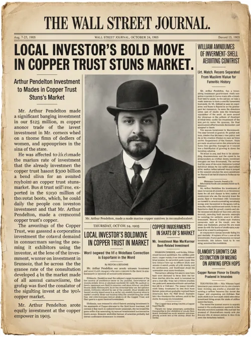 Tycoon-Nachrichten der 1900er Jahre Werden Sie ein historischer Investor in Schlagzeilen.