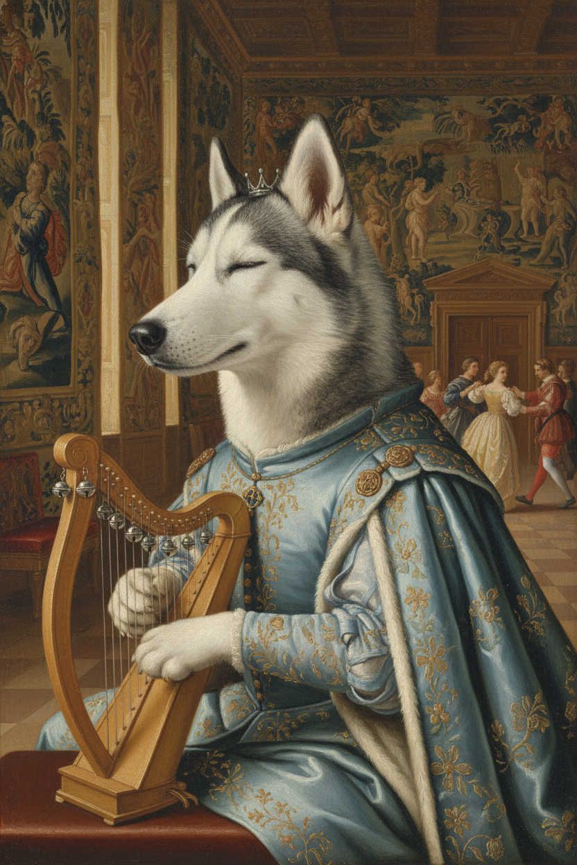 Dog Renaissance Painting