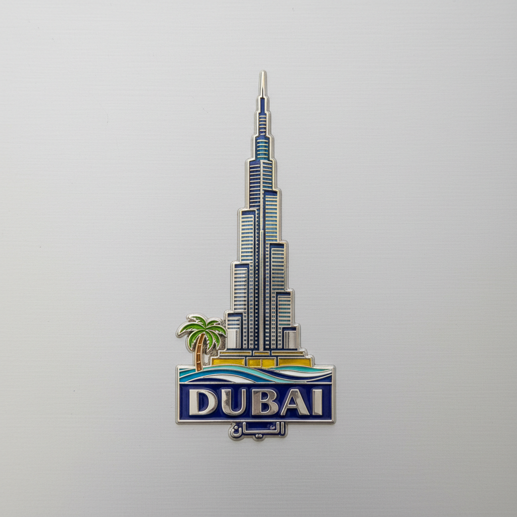 AI generates enamel metal refrigerator stickers