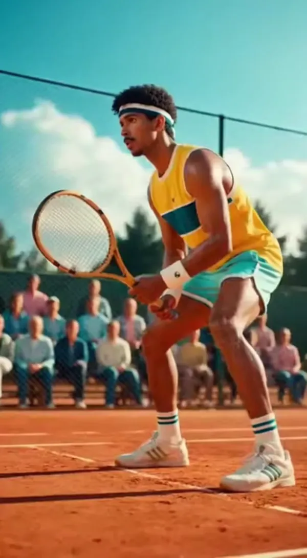 Dynamic AI Playing Tennis Video for Sports Event Promotion Clips AI Video Generator 