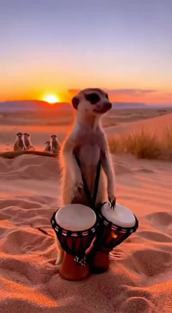 Cute Animals Playing Musical Instruments for Family Music Clips AI Video Generator