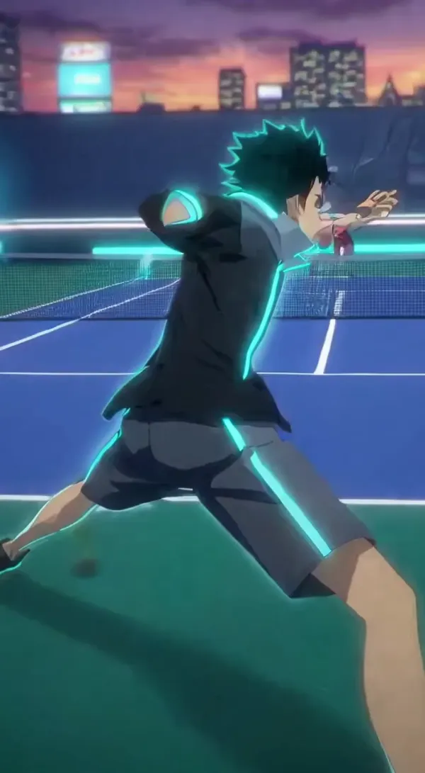 Dynamic AI Playing Tennis Video for Sports Event Promotion Clips AI Video Generator 