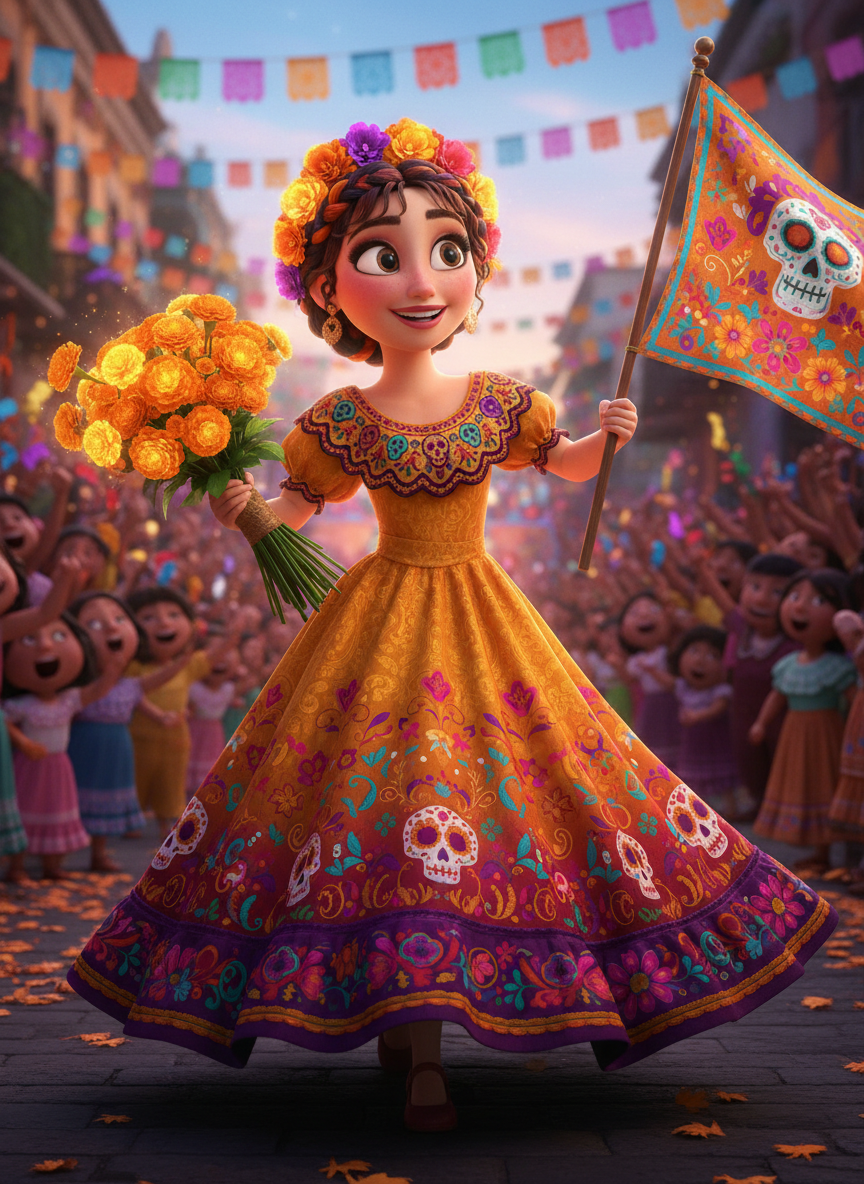 Coco Style Illustration