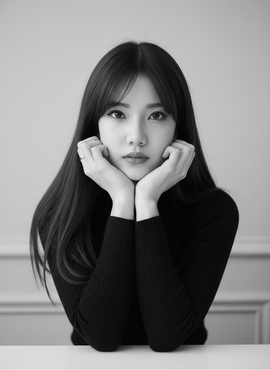 Premium Monochrome Portrait