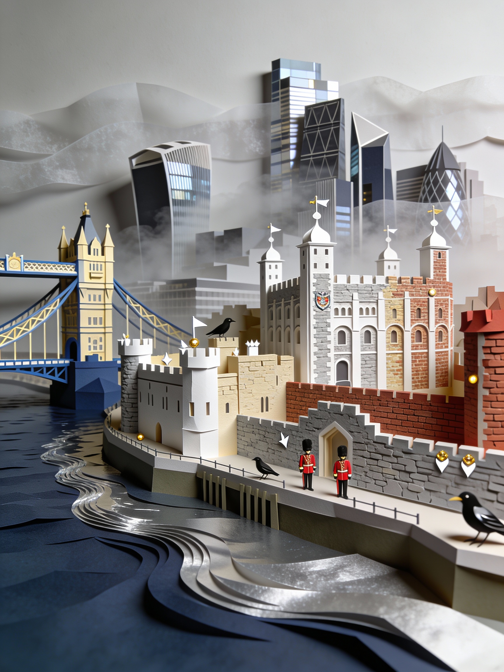 Paper Carving 3D Landscape