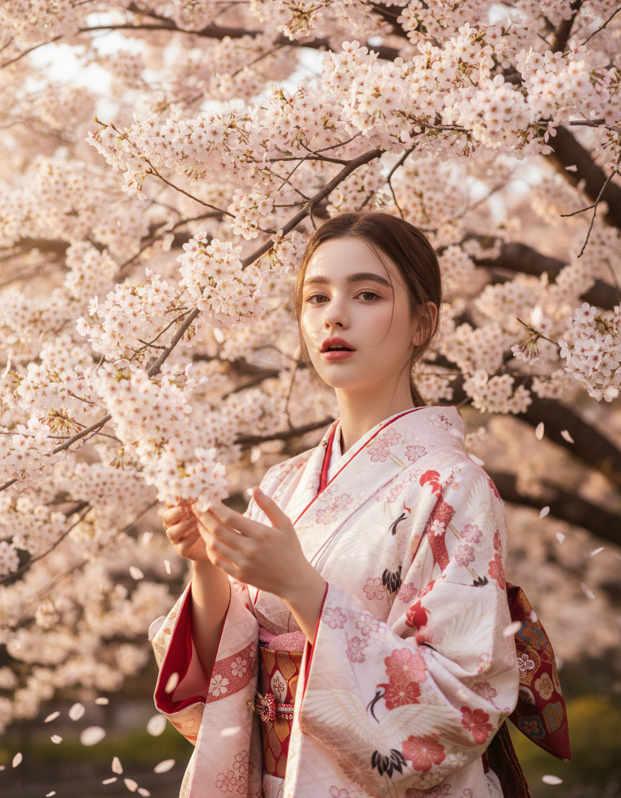 Beneath the Cherry Blossoms