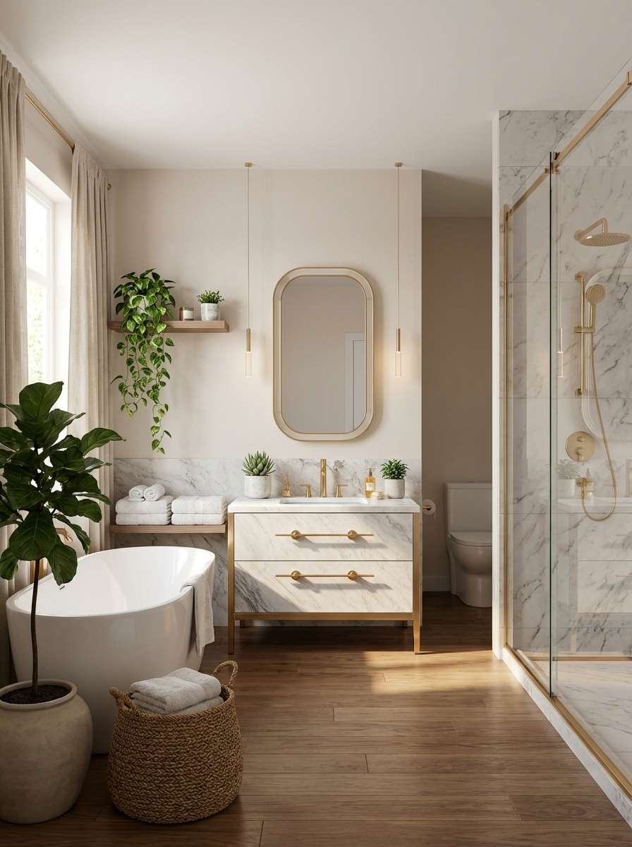 卫浴产品场景图AI图片生成 | 灵感 | iMini AI