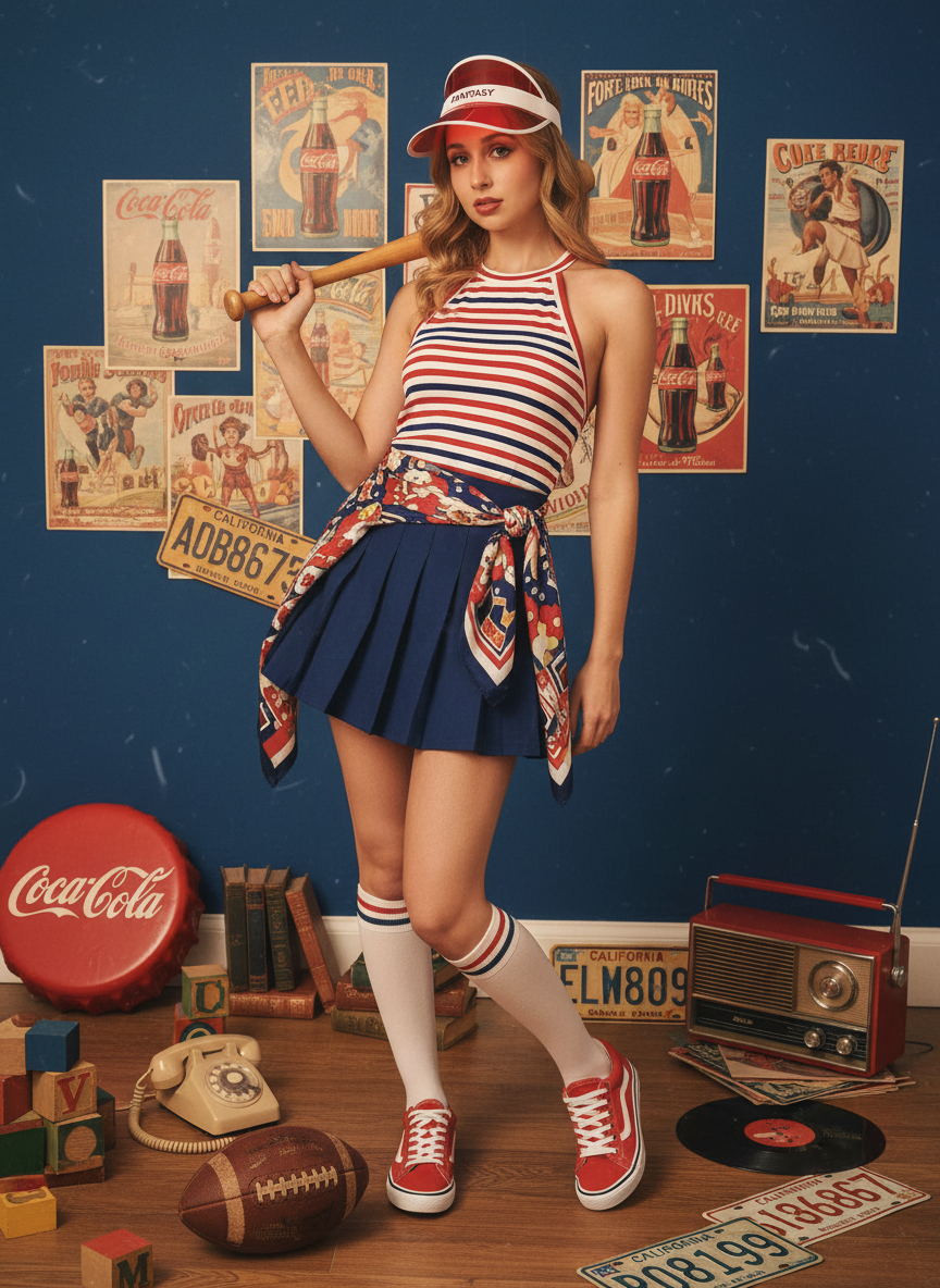 American Sporty Style Portrait