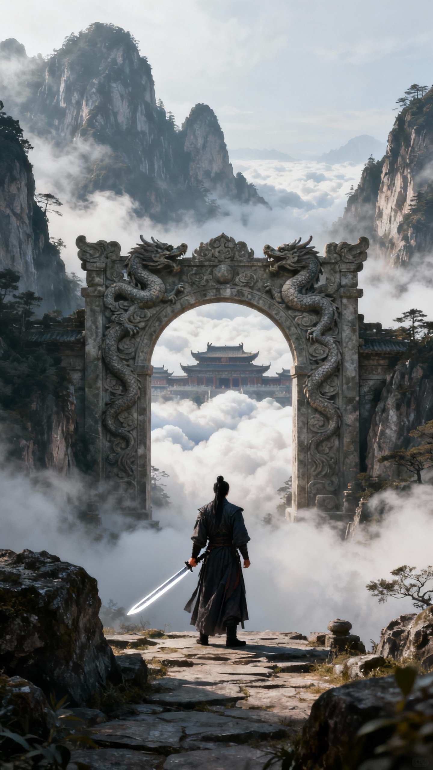 仙侠场景 AI图片生成 | 灵感 | iMini AI 