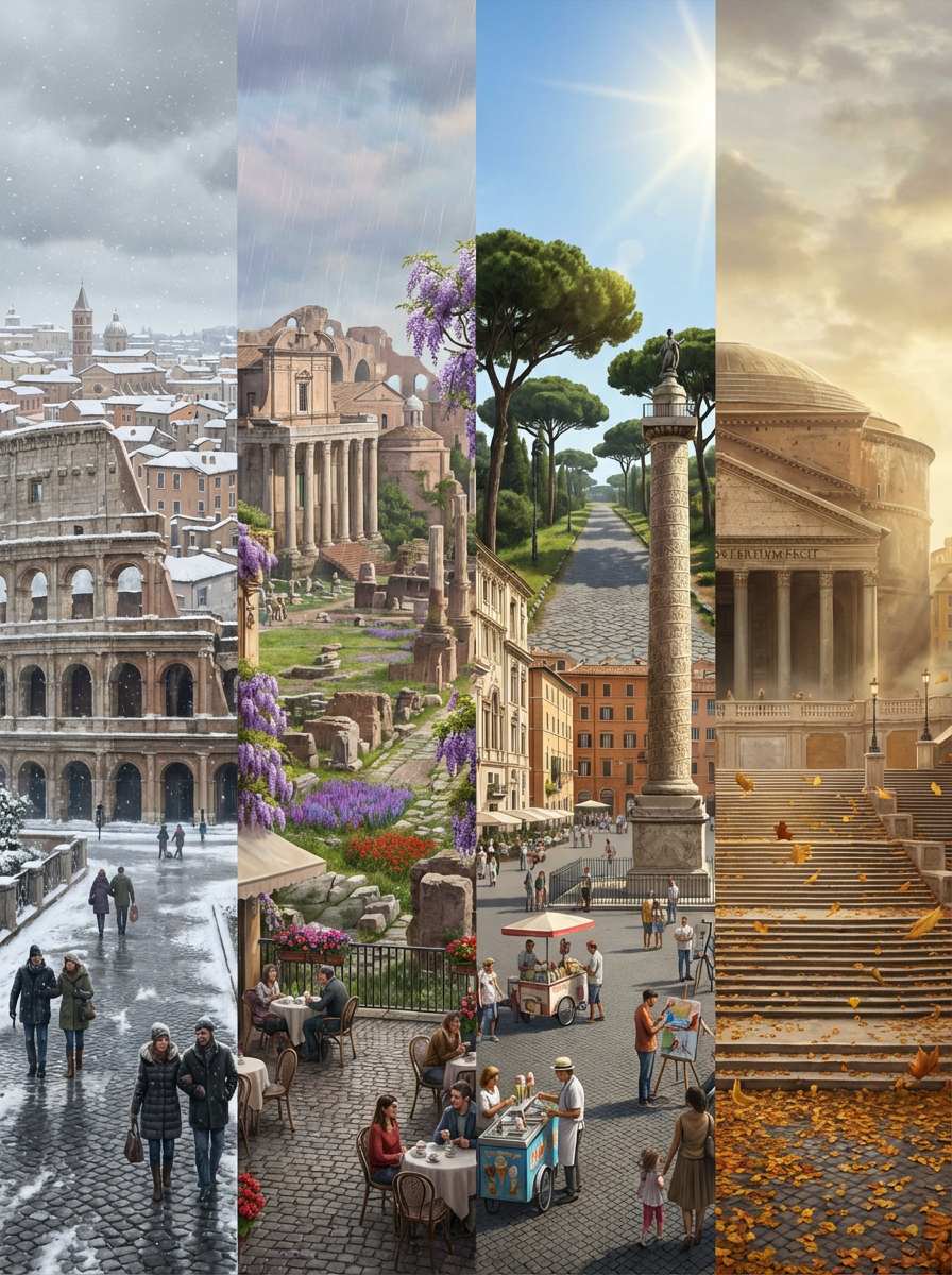 城市四季AI图片生成 | 灵感 | iMini AI