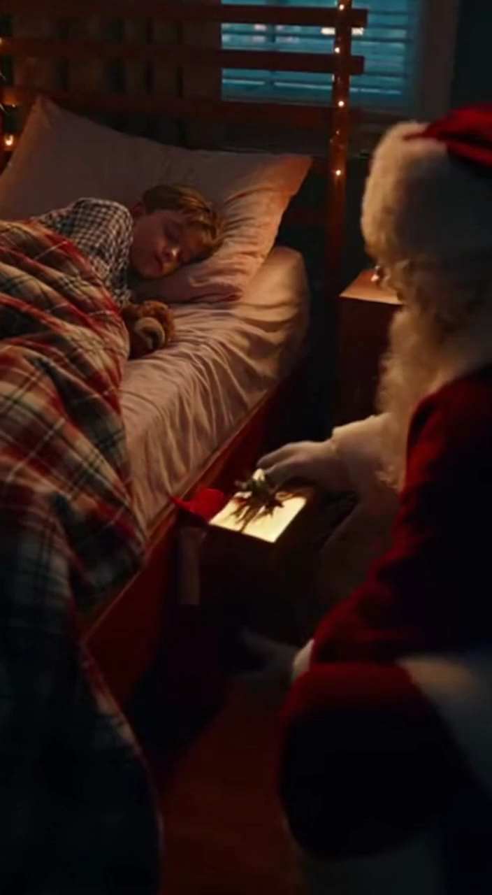 Cozy Magical Santa Delivers Personalized Gifts Scene AI Video Generator