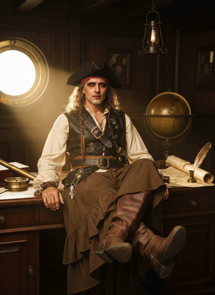 Pirates of the Caribbean-Style Portrait