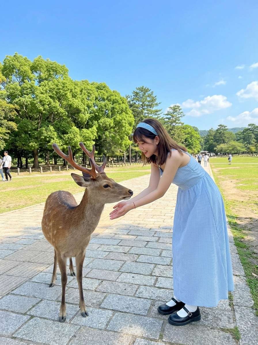 Photo with Nara Deer