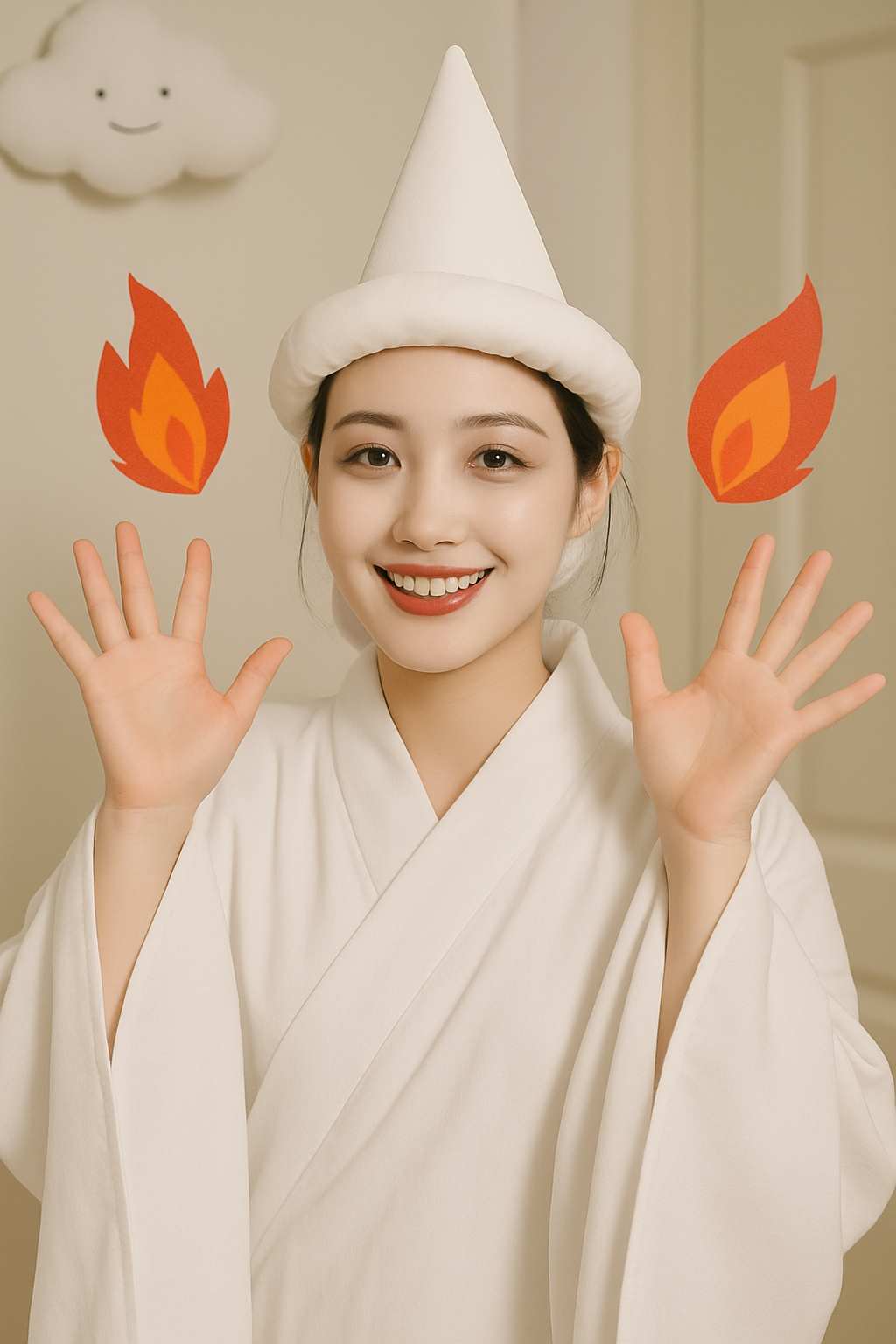 Halloween Cute Ghost Portrait