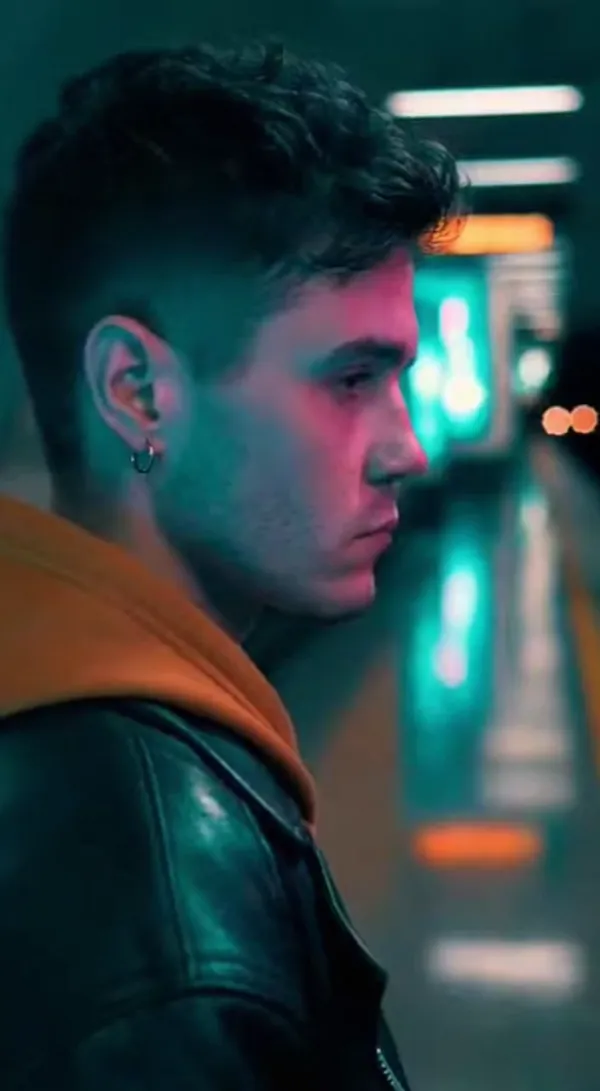 Atmospheric City Train Night Scene Aesthetic Vibe AI Video Generator