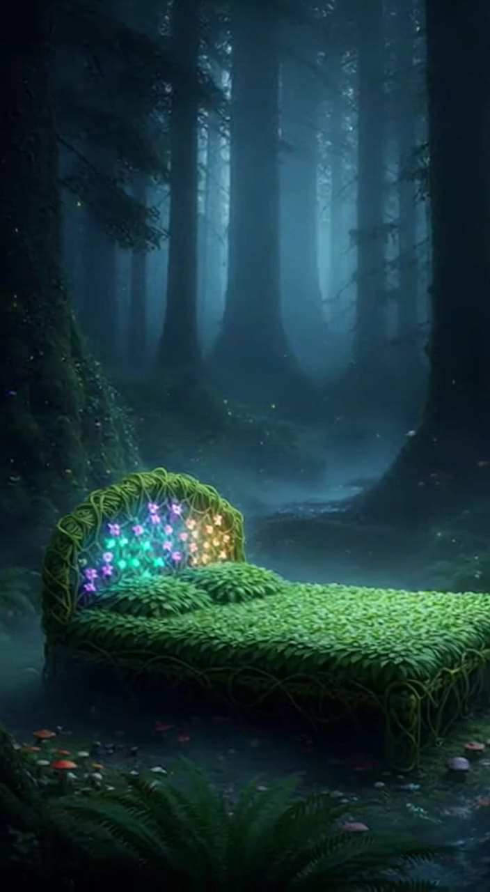 Whimsical Creative Everything as a Bed Concept AI Video Generator