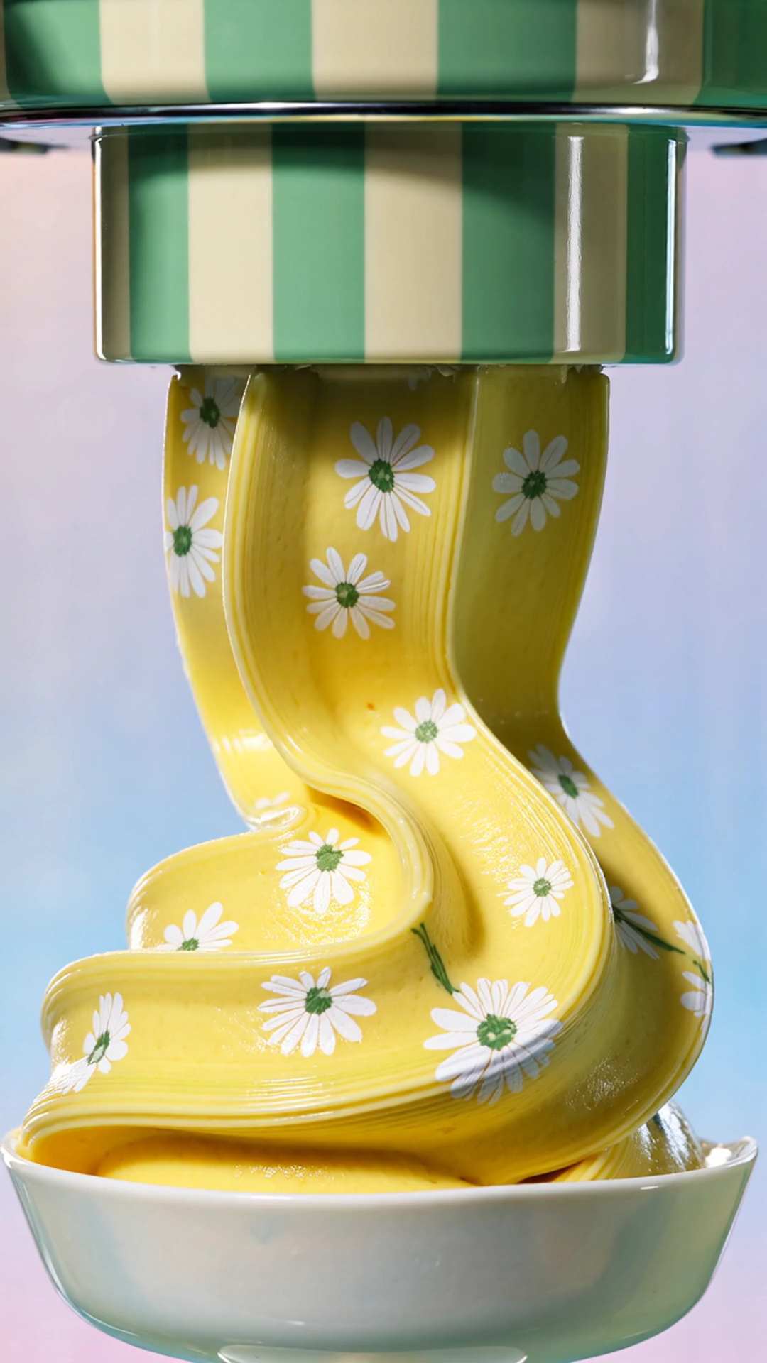 Elegant Artistic Floral Oil-Paint Textured Ice Cream AI Video Generator