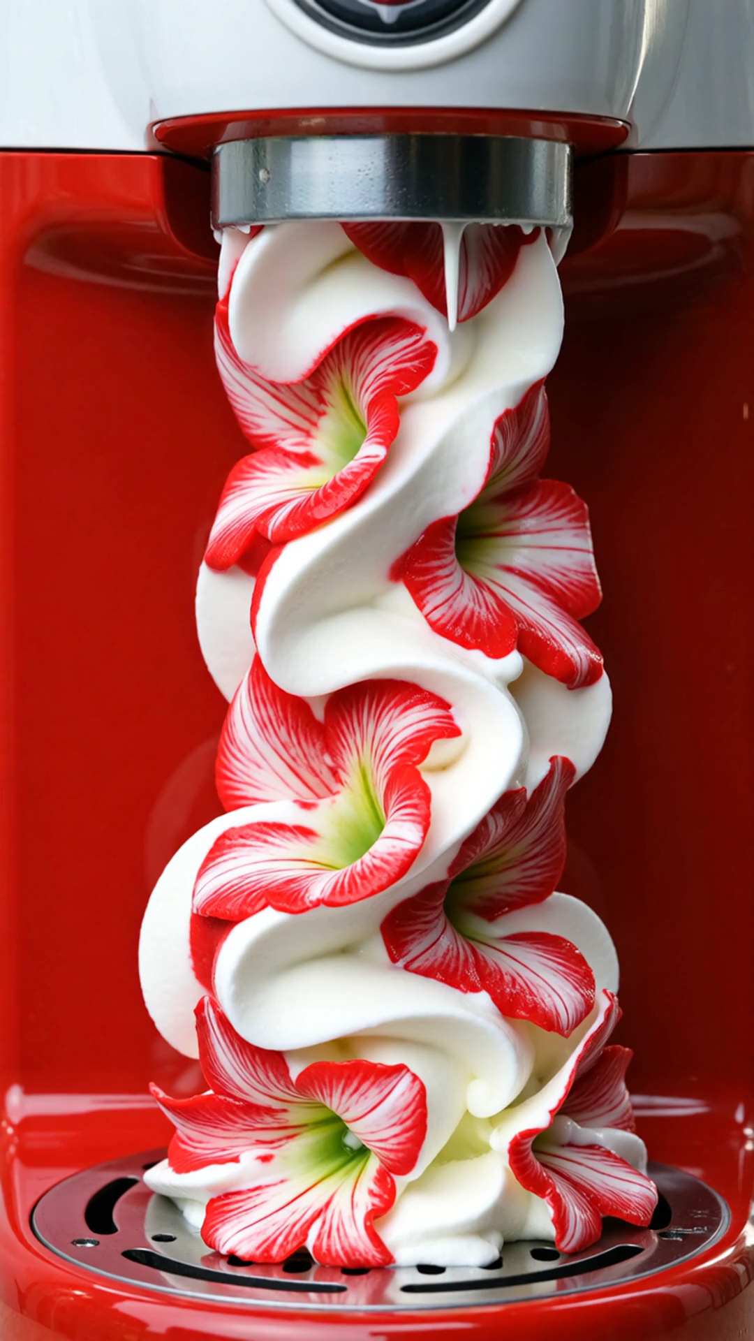 Elegant Artistic Floral Oil-Paint Textured Ice Cream AI Video Generator