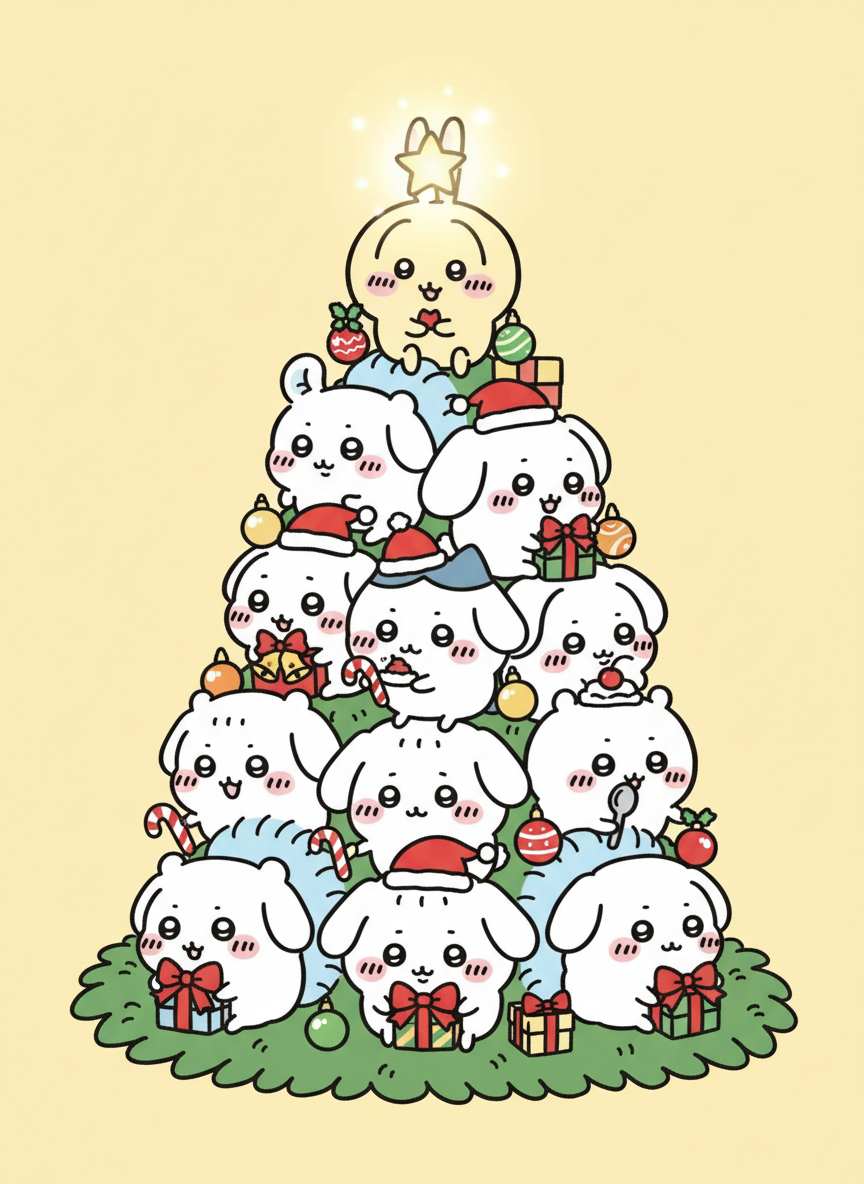 叠叠乐圣诞树壁纸