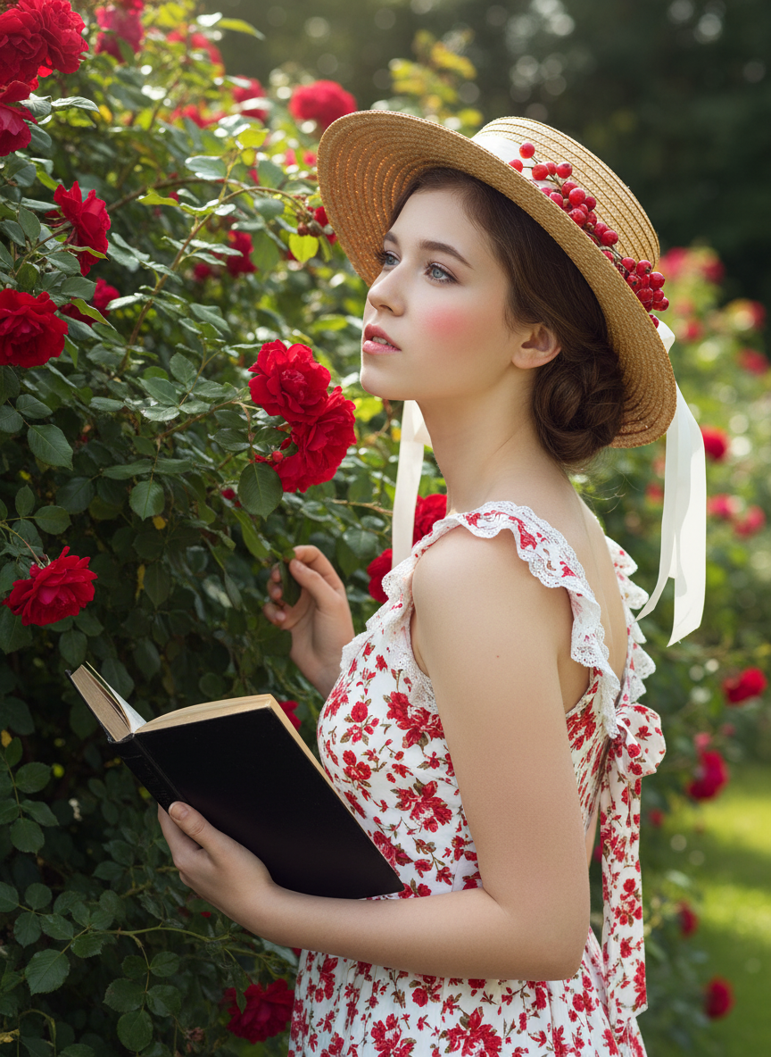 French Pastoral Portrait