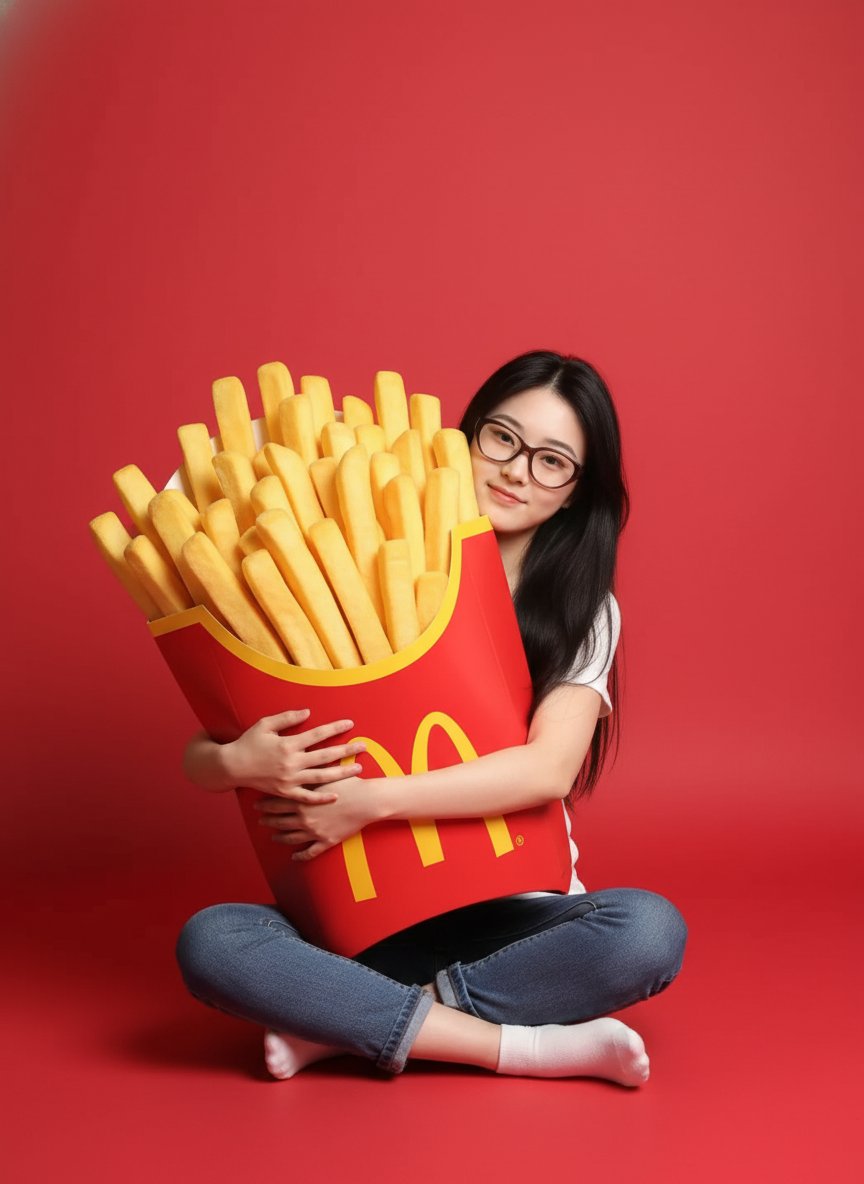 McDonald's-style photoshoot