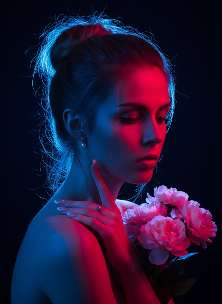 Extreme Light and Shadow Portrait