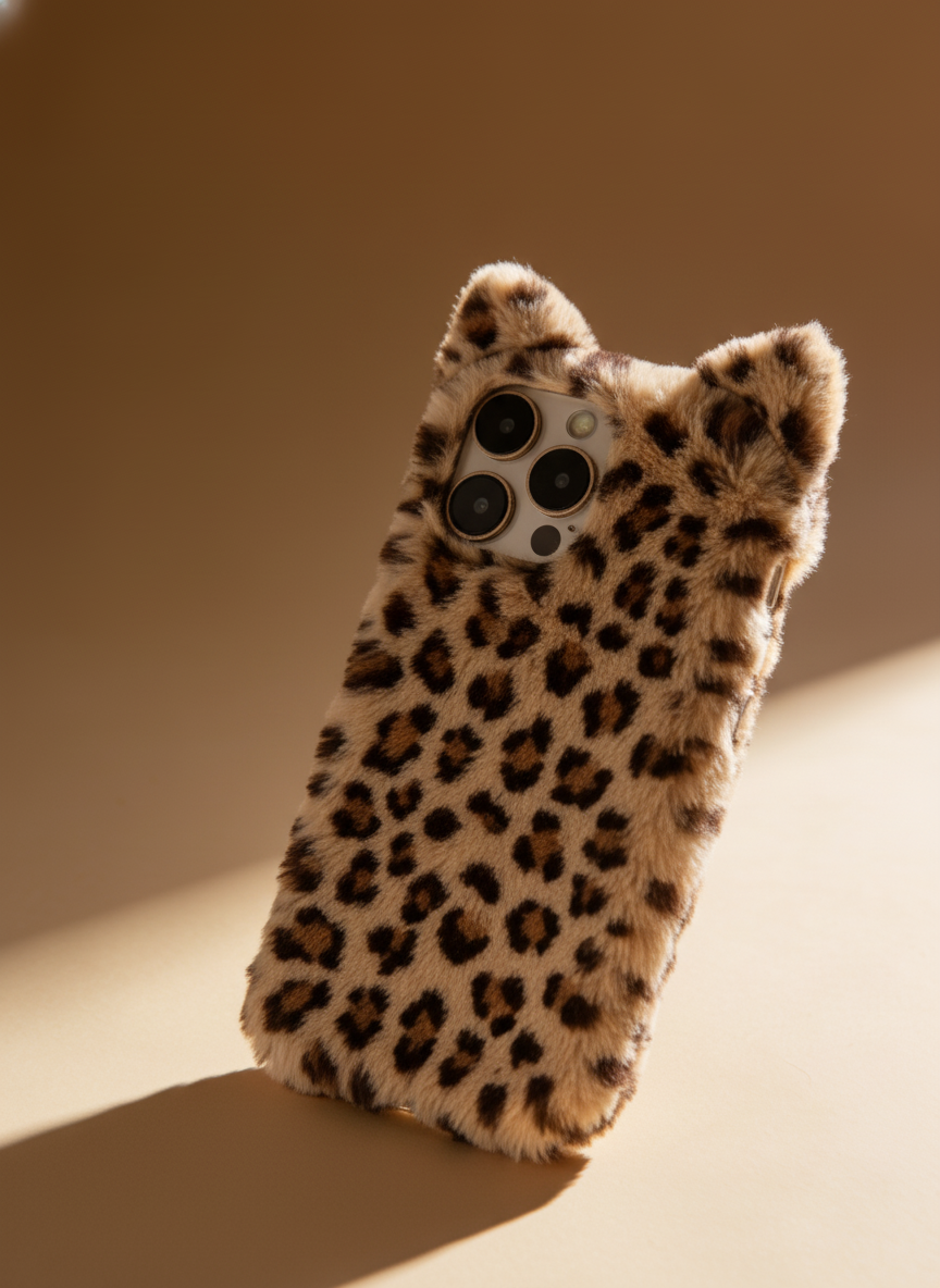 Design for a fluffy phone case