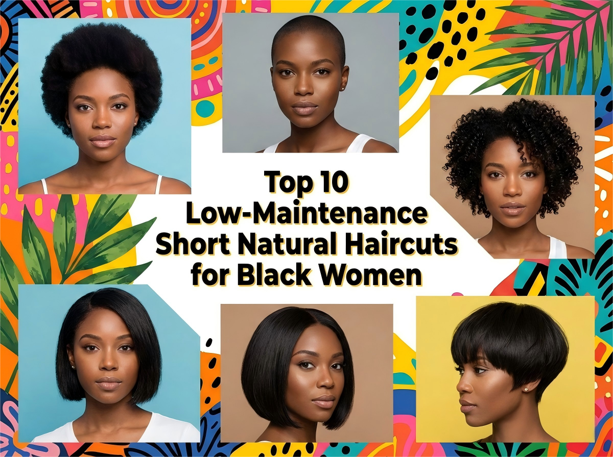 Top 10 Low Maintenance Short Natural Haircuts for Black Females