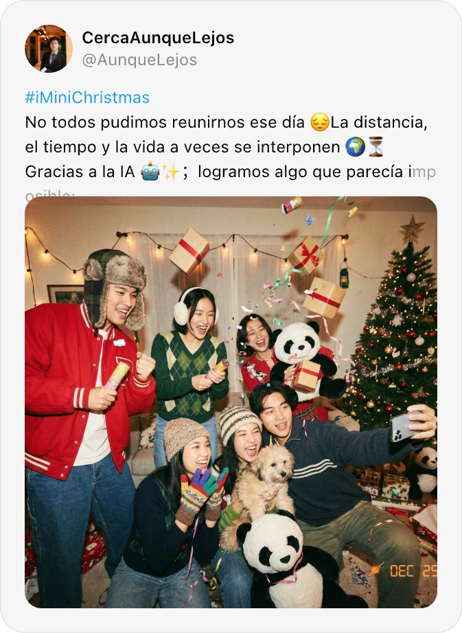 Christmas AI Image Generator Social Media Examples
