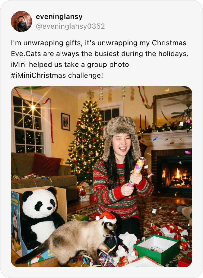 Christmas AI Image Generator Social Media Examples